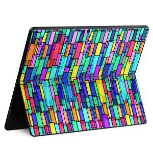 Surface Pro11(2024) / Pro10(for Business) / Pro9(2022) ���ʑΉ� �w�� �ی� �f�U�C�� �X�L���V�[�� Pro8/ProX �e��Ή� 000103 �J���t�� �^�C�� �͗l