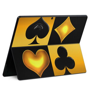 Surface Pro11(2024) / Pro10(for Business) / Pro9(2022) ���ʑΉ� �w�� �ی� �f�U�C�� �X�L���V�[�� Pro8/ProX �e��Ή� 001196 �g�����v �S�[���h �u���b�N