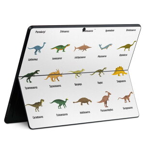Surface Pro11(2024) / Pro10(for Business) / Pro9(2022) ʑΉ w ی fUC XLV[ Pro8/ProX eΉ 032368 dinosaurs