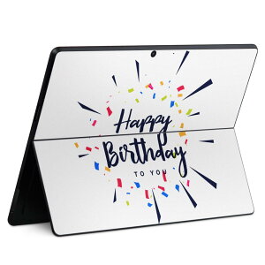 Surface Pro11(2024) / Pro10(for Business) / Pro9(2022) ʑΉ w ی fUC XLV[ Pro8/ProX eΉ 033419 Happy birthday