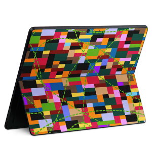 Surface Pro11(2024) / Pro10(for Business) / Pro9(2022) ���ʑΉ� �w�� �ی� �f�U�C�� �X�L���V�[�� Pro8/ProX �e��Ή� 007777 �J���t�� �� �O���[�� �͗l