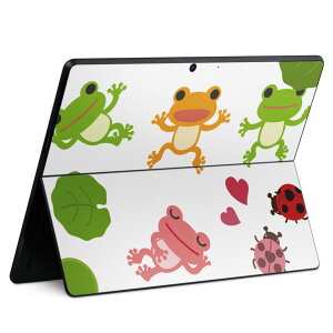 Surface Pro11(2024) / Pro10(for Business) / Pro9(2022) ���ʑΉ� �w�� �ی� �f�U�C�� �X�L���V�[�� Pro8/ProX �e��Ή� 007872 �J�G�� �^ �� �O���[��