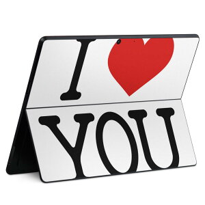 Surface Pro11(2024) / Pro10(for Business) / Pro9(2022) ʑΉ w ی fUC XLV[ Pro8/ProX eΉ 009274 p n[g LOVE