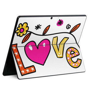 Surface Pro11(2024) / Pro10(for Business) / Pro9(2022) ���ʑΉ� �w�� �ی� �f�U�C�� �X�L���V�[�� Pro8/ProX �e��Ή� 009408 �p�� �� LOVE