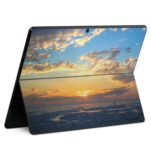 Surface Pro11(2024) / Pro10(for Business) / Pro9(2022) 共通対応 背面 保護 デザイン スキンシール Pro8/ProX 各種対応 009609 風景 空 写真
