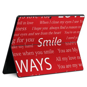 Surface Pro11(2024) / Pro10(for Business) / Pro9(2022) ���ʑΉ� �w�� �ی� �f�U�C�� �X�L���V�[�� Pro8/ProX �e��Ή� 009714 �p�� ���� LOVE