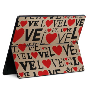 Surface Pro11(2024) / Pro10(for Business) / Pro9(2022) ʑΉ w ی fUC XLV[ Pro8/ProX eΉ 010743 p LOVE n[g