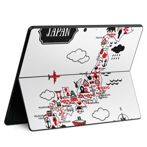 Surface Pro11(2024) / Pro10(for Business) / Pro9(2022) ���ʑΉ� �w�� �ی� �f�U�C�� �X�L���V�[�� Pro8/ProX �e��Ή� 014136 ���{ �n�}