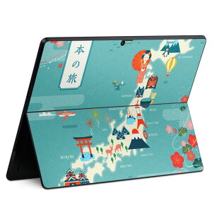 Surface Pro11(2024) / Pro10(for Business) / Pro9(2022) ���ʑΉ� �w�� �ی� �f�U�C�� �X�L���V�[�� Pro8/ProX �e��Ή� 015756 ���{ �n�}