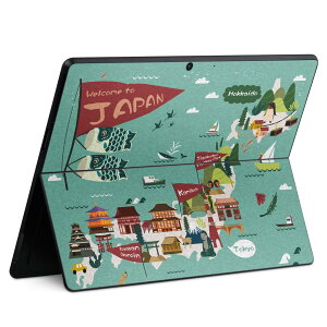 Surface Pro11(2024) / Pro10(for Business) / Pro9(2022) ���ʑΉ� �w�� �ی� �f�U�C�� �X�L���V�[�� Pro8/ProX �e��Ή� 016038 ���{�n�} �� �a