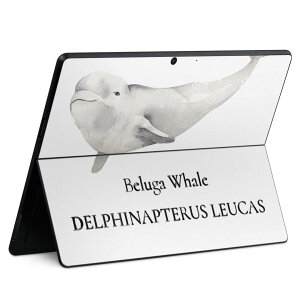 Surface Pro11(2024) / Pro10(for Business) / Pro9(2022) ���ʑΉ� �w�� �ی� �f�U�C�� �X�L���V�[�� Pro8/ProX �e��Ή� 019747 �C�̐��� �V���C���J beluga whale