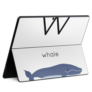 Surface Pro11(2024) / Pro10(for Business) / Pro9(2022) ���ʑΉ� �w�� �ی� �f�U�C�� �X�L���V�[�� Pro8/ProX �e��Ή� 019956 W whale ������