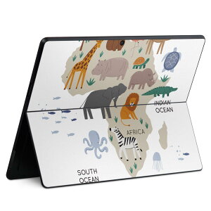 Surface Pro11(2024) / Pro10(for Business) / Pro9(2022) ���ʑΉ� �w�� �ی� �f�U�C�� �X�L���V�[�� Pro8/ProX �e��Ή� 019964 Africa map ���� �n�}
