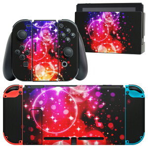 igsticker Nintendo Switch �p �f�U�C���X�L���V�[�� �C�V�� �j���e���h�[ �X�C�b�` ��p �{�̃h�b�N Joy-Con Joycon �W���C�R�� ��p �Q�[���@ �J�o�[ �A�N�Z�T���[ �t�B���� �X�e�b�J�[ 000043 �J���t��