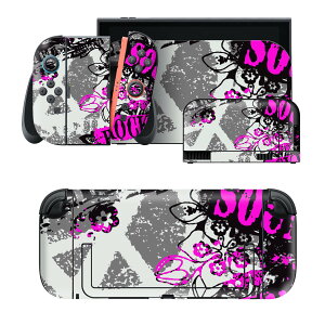 igsticker Nintendo Switch 2 �p �X�L���V�[�� �{�́E�h�b�N�EJoy-Con 2 �Ή� 4�ʃZ�b�g �������� �ی� ROCK�@���� 001092