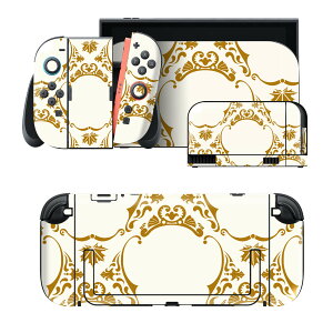 igsticker Nintendo Switch 2 �p �X�L���V�[�� �{�́E�h�b�N�EJoy-Con 2 �Ή� 4�ʃZ�b�g �������� �ی� �͗l�@�G���K���g�@�S�[���h 003944