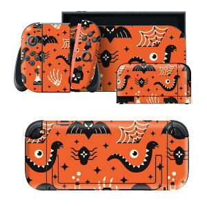 igsticker Nintendo Switch 2 �p �X�L���V�[�� �{�́E�h�b�N�EJoy-Con 2 �Ή� 4�ʃZ�b�g �������� �ی� Halloween 020112