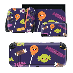 igsticker Nintendo Switch 2 �p �X�L���V�[�� �{�́E�h�b�N�EJoy-Con 2 �Ή� 4�ʃZ�b�g �������� �ی� Halloween 020116
