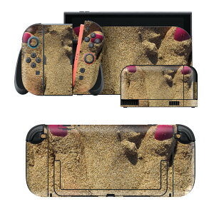 igsticker Nintendo Switch 2 �p �X�L���V�[�� �{�́E�h�b�N�EJoy-Con 2 �Ή� 4�ʃZ�b�g �������� �ی� ���l�@�r�[�`�@���@�}�j�L���A 025966