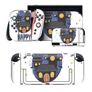 igsticker Nintendo Switch 2 �p �X�L���V�[�� �{�́E�h�b�N�EJoy-Con 2 �Ή� 4�ʃZ�b�g �������� �ی� ���~ ���킢���@Halloween 026125