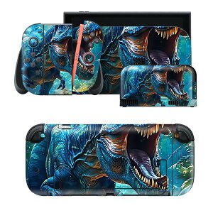 igsticker Nintendo Switch 2 �p �X�L���V�[�� �{�́E�h�b�N�EJoy-Con 2 �Ή� 4�ʃZ�b�g �������� �ی� �_�C�i�\�[ ���� Dinosaur �e�B���m�T�E���X 035641