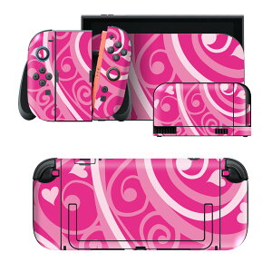igsticker Nintendo Switch 2 �p �X�L���V�[�� �{�́E�h�b�N�EJoy-Con 2 �Ή� 4�ʃZ�b�g �������� �ی� �n�[�g�@�͗l�@�s���N 004234