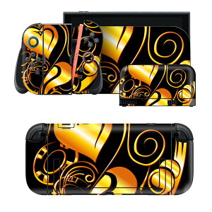 igsticker Nintendo Switch 2 �p �X�L���V�[�� �{�́E�h�b�N�EJoy-Con 2 �Ή� 4�ʃZ�b�g �������� �ی� �n�[�g�@���@�S�[���h 004636
