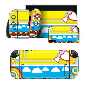 igsticker Nintendo Switch 2 �p �X�L���V�[�� �{�́E�h�b�N�EJoy-Con 2 �Ή� 4�ʃZ�b�g �������� �ی� �n�[�g�@�J���t���@�|�b�v 004945