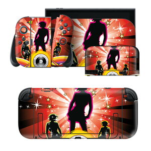 igsticker Nintendo Switch 2 �p �X�L���V�[�� �{�́E�h�b�N�EJoy-Con 2 �Ή� 4�ʃZ�b�g �������� �ی� �p�[�e�B�[�@�_���X�@�� 005100