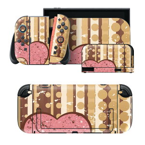 igsticker Nintendo Switch 2 �p �X�L���V�[�� �{�́E�h�b�N�EJoy-Con 2 �Ή� 4�ʃZ�b�g �������� �ی� �n�[�g�@�u���E�� 005592
