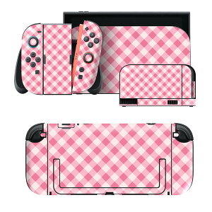 igsticker Nintendo Switch 2 �p �X�L���V�[�� �{�́E�h�b�N�EJoy-Con 2 �Ή� 4�ʃZ�b�g �������� �ی� �M���K���`�F�b�N�@�s���N�@�͗l 050635