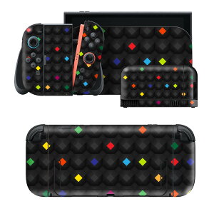 igsticker Nintendo Switch 2 �p �X�L���V�[�� �{�́E�h�b�N�EJoy-Con 2 �Ή� 4�ʃZ�b�g �������� �ی� �J���t���@�͗l 006050