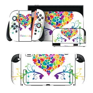 igsticker Nintendo Switch 2 �p �X�L���V�[�� �{�́E�h�b�N�EJoy-Con 2 �Ή� 4�ʃZ�b�g �������� �ی� �n�[�g�@�J���t�� 006774