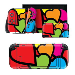 igsticker Nintendo Switch 2 �p �X�L���V�[�� �{�́E�h�b�N�EJoy-Con 2 �Ή� 4�ʃZ�b�g �������� �ی� �n�[�g�@�J���t�� 007070