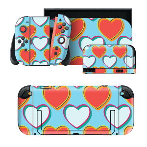 igsticker Nintendo Switch 2 �p �X�L���V�[�� �{�́E�h�b�N�EJoy-Con 2 �Ή� 4�ʃZ�b�g �������� �ی� �n�[�g�@�͗l 007127