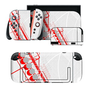 igsticker Nintendo Switch 2 �p �X�L���V�[�� �{�́E�h�b�N�EJoy-Con 2 �Ή� 4�ʃZ�b�g �������� �ی� �ԁ@���b�h�@�D�F�@�O���[�@�f�U�C�� 007597