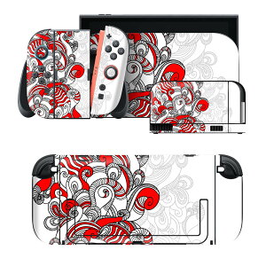 igsticker Nintendo Switch 2 �p �X�L���V�[�� �{�́E�h�b�N�EJoy-Con 2 �Ή� 4�ʃZ�b�g �������� �ی� �ԁ@���b�h�@�C���X�g�@�͗l 007743