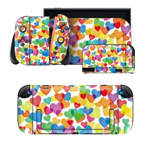 igsticker Nintendo Switch 2 �p �X�L���V�[�� �{�́E�h�b�N�EJoy-Con 2 �Ή� 4�ʃZ�b�g �������� �ی� �n�[�g�@�J���t���@���C���{�[�@�͗l 008256