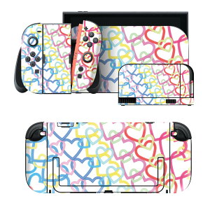 igsticker Nintendo Switch 2 �p �X�L���V�[�� �{�́E�h�b�N�EJoy-Con 2 �Ή� 4�ʃZ�b�g �������� �ی� �J���t���@���C���{�[�@�n�[�g�@�͗l 008294