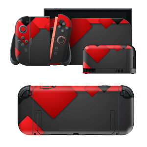 igsticker Nintendo Switch 2 �p �X�L���V�[�� �{�́E�h�b�N�EJoy-Con 2 �Ή� 4�ʃZ�b�g �������� �ی� ���@�ԁ@���b�h�@�u���b�N�@�͗l 008561