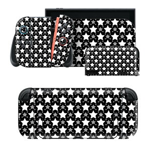 igsticker Nintendo Switch 2 �p �X�L���V�[�� �{�́E�h�b�N�EJoy-Con 2 �Ή� 4�ʃZ�b�g �������� �ی� �����@�u���b�N�@���@�X�^�[�@�͗l 008581