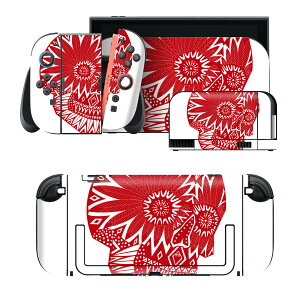 igsticker Nintendo Switch 2 �p �X�L���V�[�� �{�́E�h�b�N�EJoy-Con 2 �Ή� 4�ʃZ�b�g �������� �ی� �ԁ@���b�h�@�[���@�h�N�� 008925