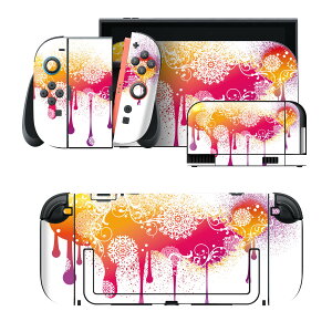 igsticker Nintendo Switch 2 �p �X�L���V�[�� �{�́E�h�b�N�EJoy-Con 2 �Ή� 4�ʃZ�b�g �������� �ی� �s���N�@�͗l 013209
