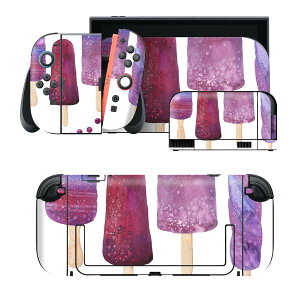 igsticker Nintendo Switch 2 �p �X�L���V�[�� �{�́E�h�b�N�EJoy-Con 2 �Ή� 4�ʃZ�b�g �������� �ی� �A�C�X�@�X�C�[�c�@�� 014586