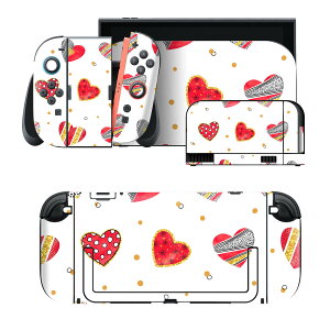 igsticker Nintendo Switch 2 �p �X�L���V�[�� �{�́E�h�b�N�EJoy-Con 2 �Ή� 4�ʃZ�b�g �������� �ی� �n�[�g�@�͗l�@������� 015934