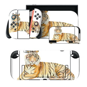 igsticker Nintendo Switch 2 �p �X�L���V�[�� �{�́E�h�b�N�EJoy-Con 2 �Ή� 4�ʃZ�b�g �������� �ی� �g���@Tiger�@���� 017543