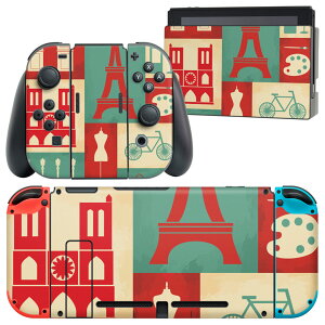 igsticker Nintendo Switch 用 デザインスキンシール 任天堂 ニンテンドー スイッチ 専用 本体ドック Joy-Con Joycon ジョイコン 専用 ゲーム機 カバー アクセサリー フィルム ステッカー 004830 外国 イ