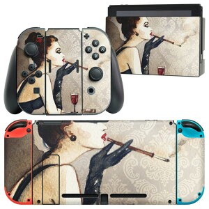igsticker Nintendo Switch �p �f�U�C���X�L���V�[�� �C�V�� �j���e���h�[ �X�C�b�` ��p �{�̃h�b�N Joy-Con Joycon �W���C�R�� ��p �Q�[���@ �J�o�[ �A�N�Z�T���[ �t�B���� �X�e�b�J�[ 010877 �����@�F
