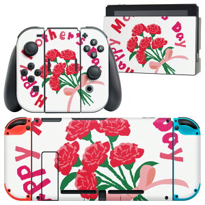 igsticker Nintendo Switch 用 デザインスキンシール 任天堂 ニンテンドー スイッチ 専用 本体ドック Joy-Con Joycon ジョイコン 専用 ゲーム機 カバー アクセサリー フィルム ステッカー 015277 母の日