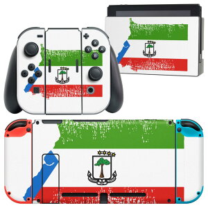 igsticker Nintendo Switch 用 デザインスキンシール 任天堂 ニンテンドー スイッチ 専用 本体ドック Joy-Con Joycon ジョイコン 専用 ゲーム機 カバー アクセサリー フィルム ステッカー 018821 国旗 equator